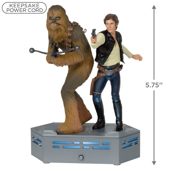 New! Star Wars Storytellers Han Solo & Chewbacca Hallmark Keepsake Ornament 2022 - Picture 3 of 5